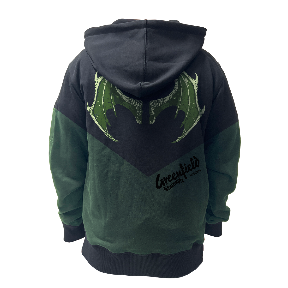 Greenfield Zipper schwarz "Dragon"