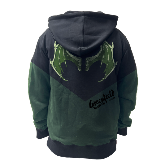Greenfield Zipper schwarz "Dragon"