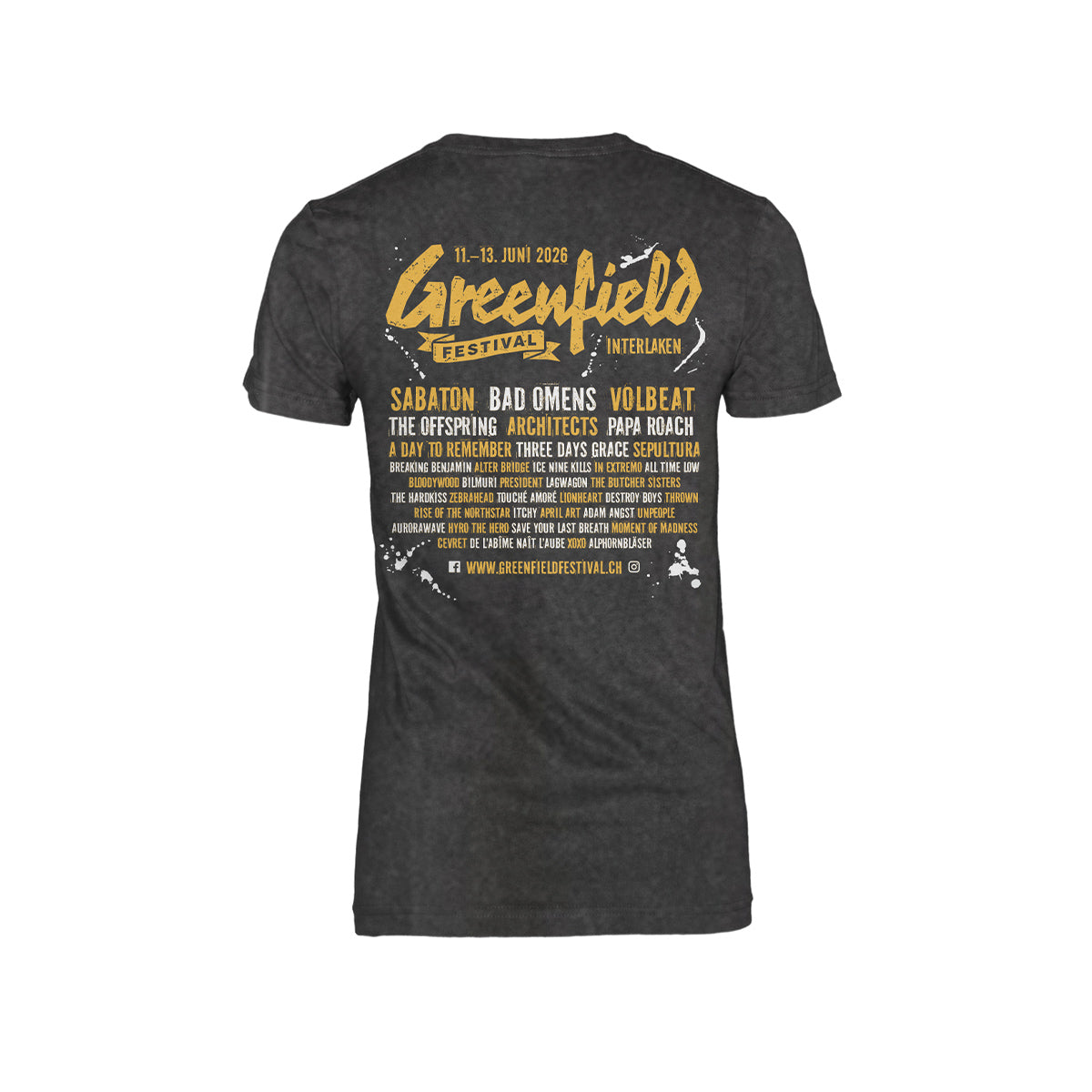 GREENFIELD Festival Shirt 2026 Tailliert „Gold“