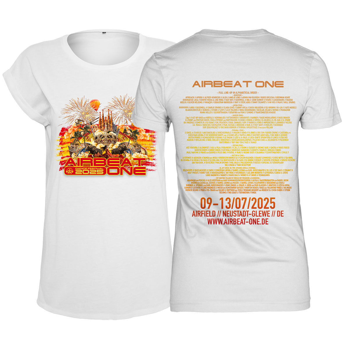 AIRBEAT ONE Festival Shirt 2025 Tailliert "Official white"