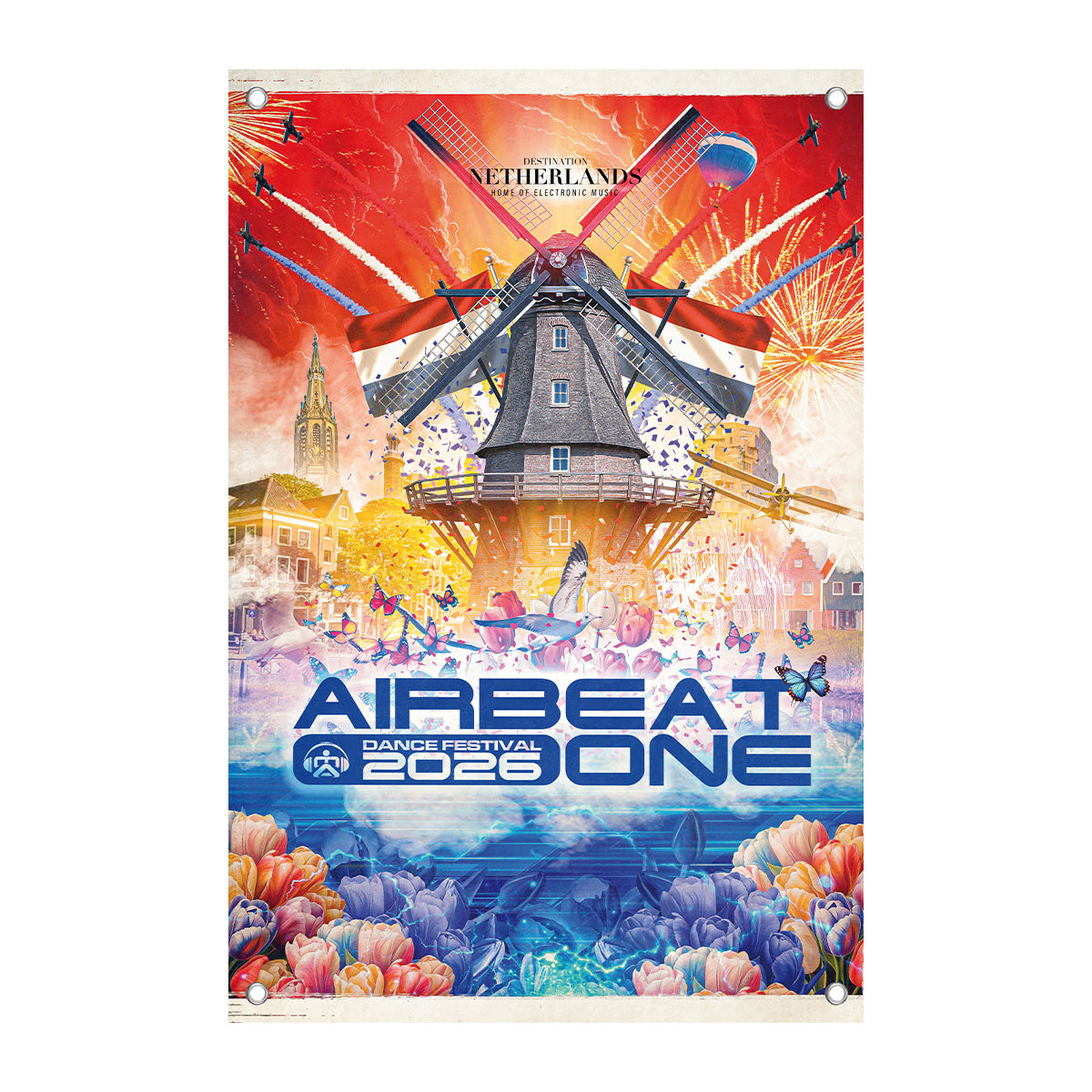 AIRBEAT ONE Festival 2026 Flagge Niederlande