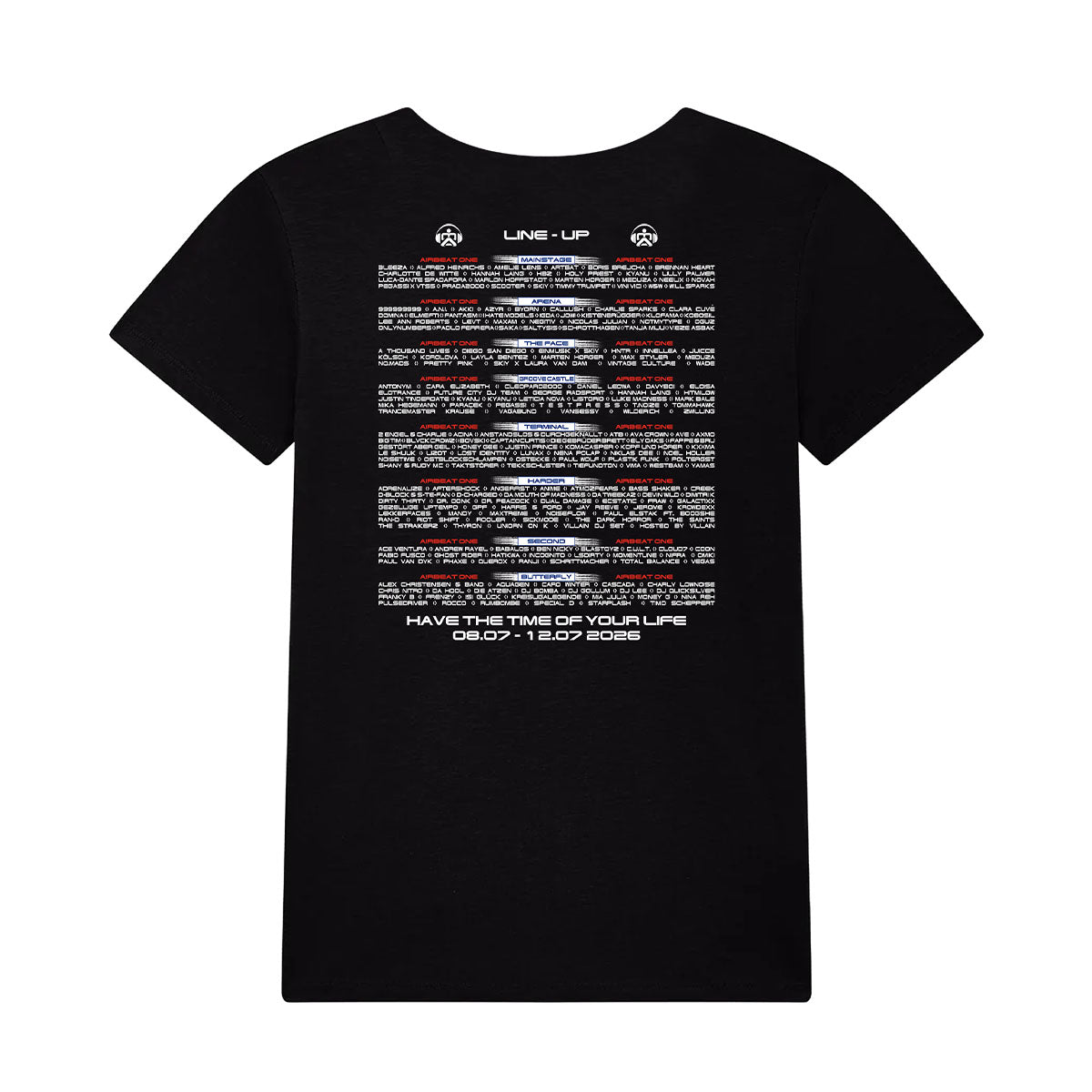 AIRBEAT ONE Festival Shirt 2026 Tailliert „Official black“