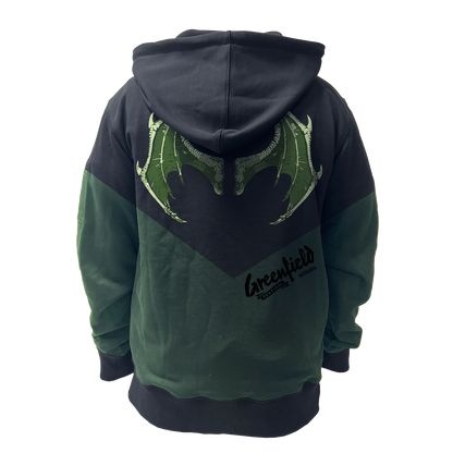 Greenfield Zipper schwarz "Dragon"