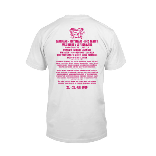 DAS FEST Festival Shirt 2026 Tailliert „Pink“