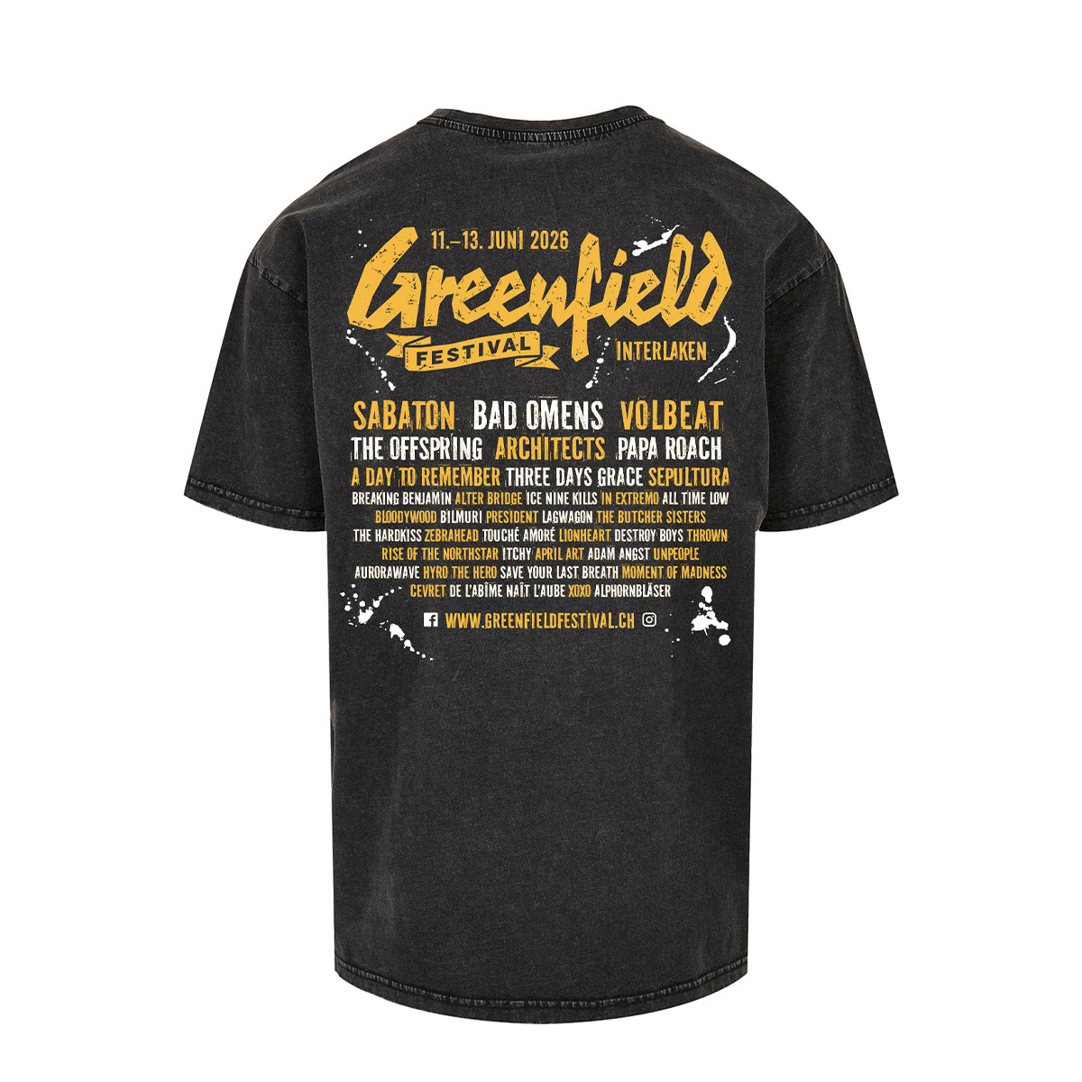 GREENFIELD Festival Shirt 2026 Unisex „Gold“