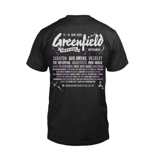 GREENFIELD Festival Shirt 2026 Unisex „Destroy Silence“