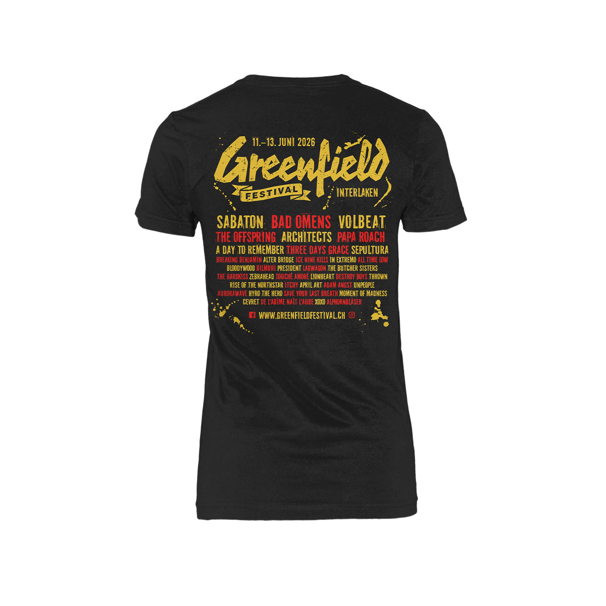 GREENFIELD Festival Shirt 2026 Tailliert „Dead“