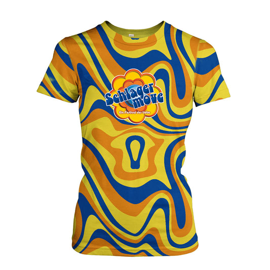 SCHLAGERMOVE Festival Shirt 2025 "Girlie OFFICIAL Regenbogen"
