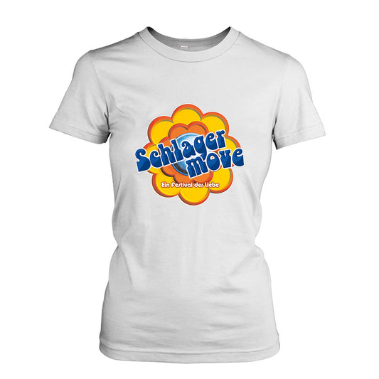 SCHLAGERMOVE Festival Shirt 2025 "Girlie OFFICIAL Weiß"