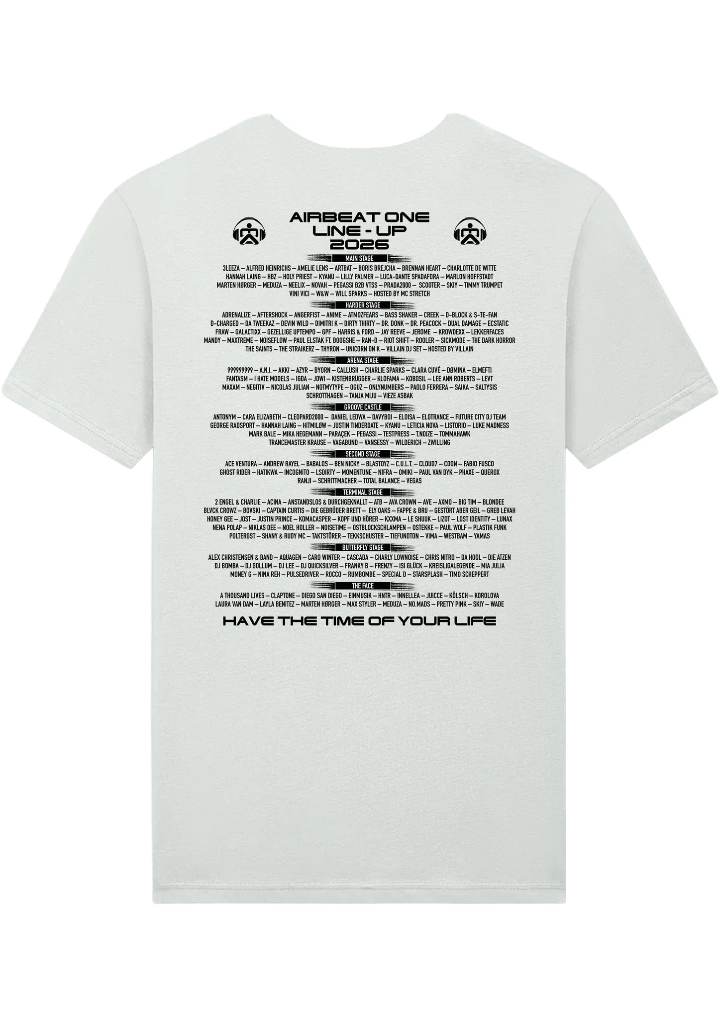 AIRBEAT ONE Festival Shirt 2026 Unisex "Official white“