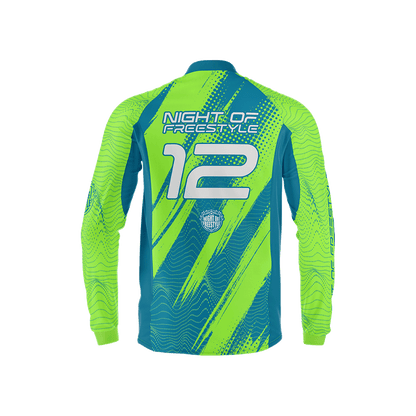 Night of Freestyle Trikot 2026 „grün-blau“